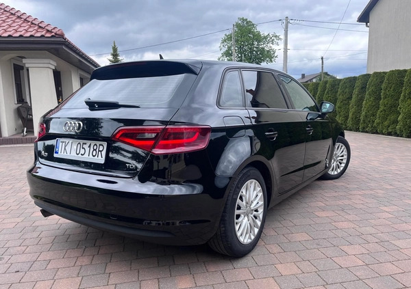 Audi A3 cena 48900 przebieg: 188000, rok produkcji 2014 z Goniądz małe 631